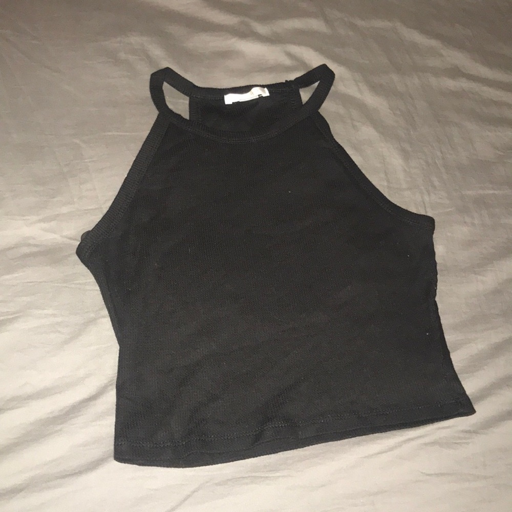 Black crop top